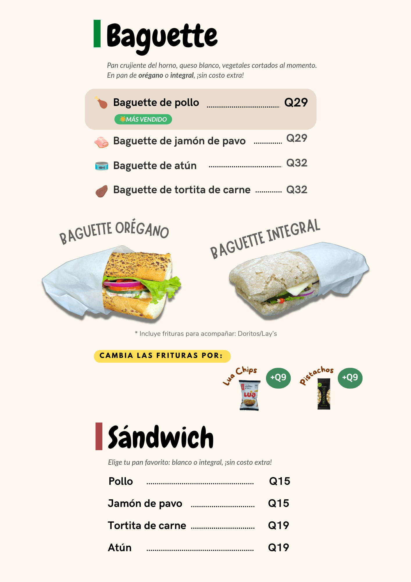 Menú de bebidas especiales de Zumo's - Página 3