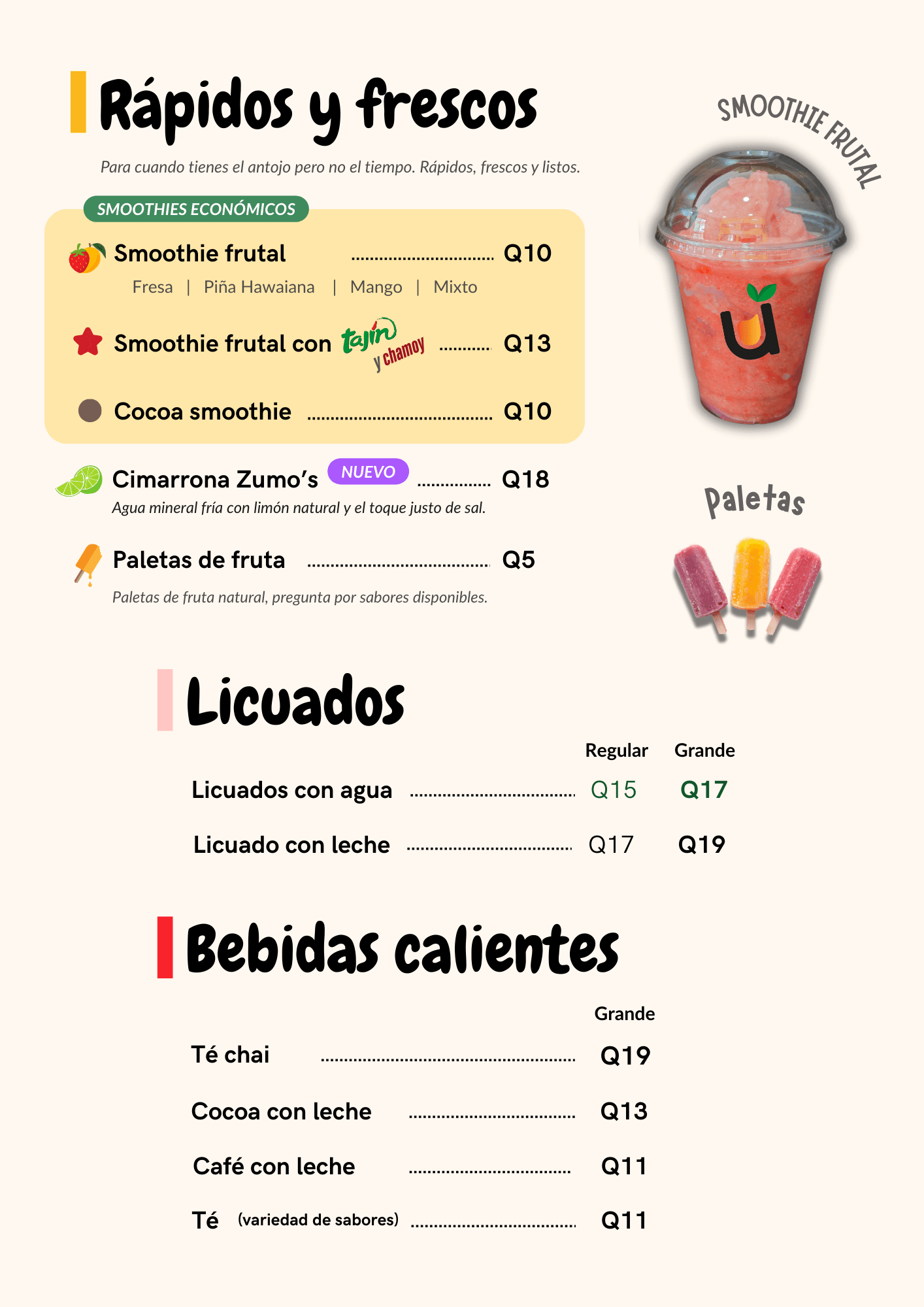 Menú de promociones de Zumo's - Página 7